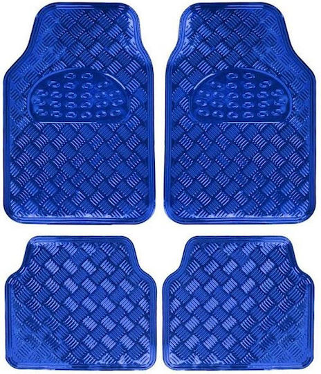 Satz Vorder- und Hintermatten Universal 4Stück aus Gummi Blau