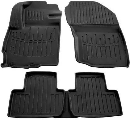 Citroen C-Crosser 5d 07>13 Mitsubishi Outlander XL 5d 06>12 Car Mats Rubber Raised Sides Button Set 5 Pieces