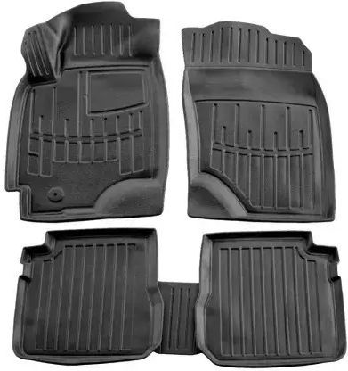 Mitsubishi Outlander 5d 2003>2006 Covoare Auto Cauciuc Covorașe Auto Cu Cleme Set 5 Bucăți