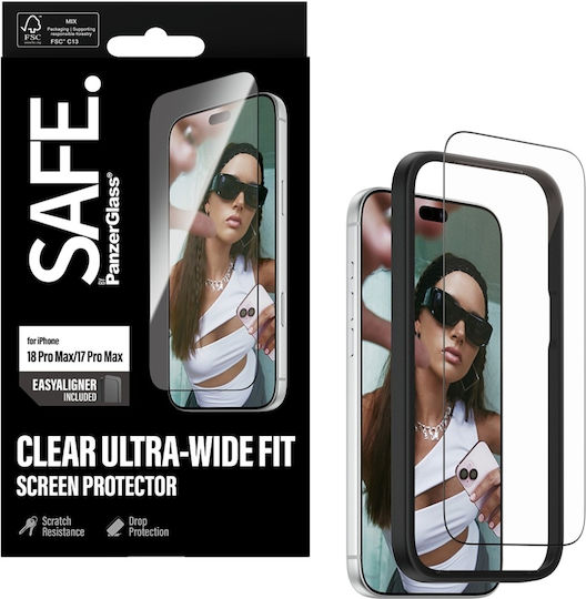 Safe by Panzerglass Displayschutzfolie Apple iPhone 18 Pro Max 17 Pro Max Ultra-Breit Passform mit Easyaligner