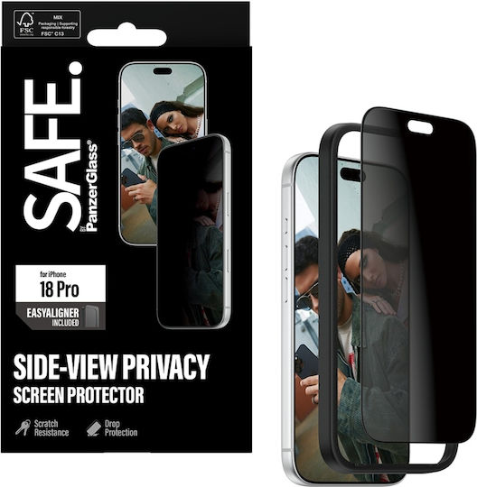 Safe By Panzerglass 2-Wege Datenschutz Displayschutzfolie Apple iPhone 18 Pro Ultra-Breit Passform Mit Easyaligner