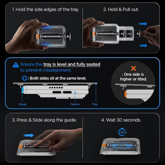 Spigen Glas.tR EZ Fit Pro HD Full Glue Tempered Glass (iPhone Duo)