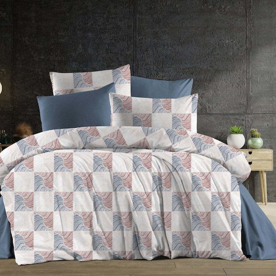 Dimcol Dimcol Single Duvet Cover 160x240 Cleopatra Blue-Red