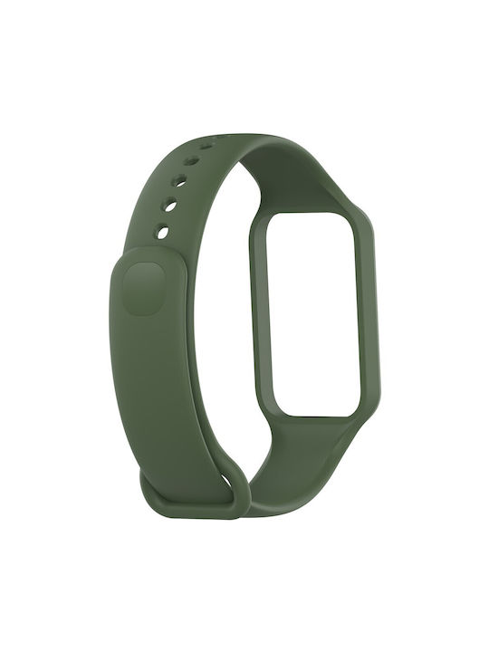 Силиконова Каишка Xiaomi Redmi Smart Band 2 Xiaomi Smart Mi Band 8 Active Зелена