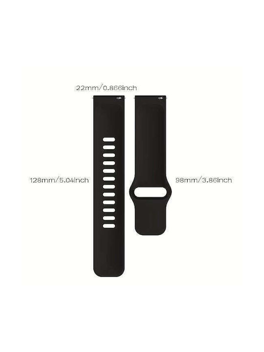 Каишка Черен (Amazfit GTR 42mm - Амазфит GTR 42мм)