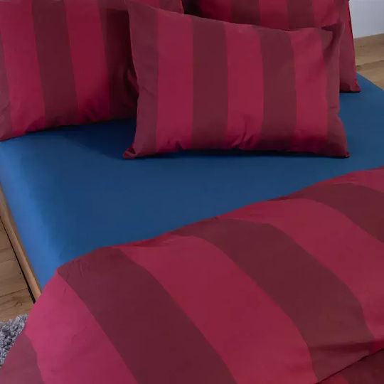 Nef-Nef Homeware Casual Комплект King Size 4 бр. 240x270+35 см с Ластик Бордо