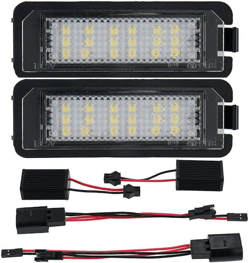Lumini Pentru Plăcuțele De Înmatriculare LED Volkswagen Golf / Passat / Polo / Gândac (Nou) / Eos / Phaeton / Lupo / Gândac Mazda 5 / 2 Bucăți