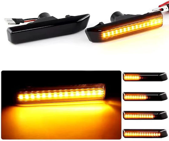 Heleco Тъмно Тонирани Flash LED BMW E36 2 Бройки