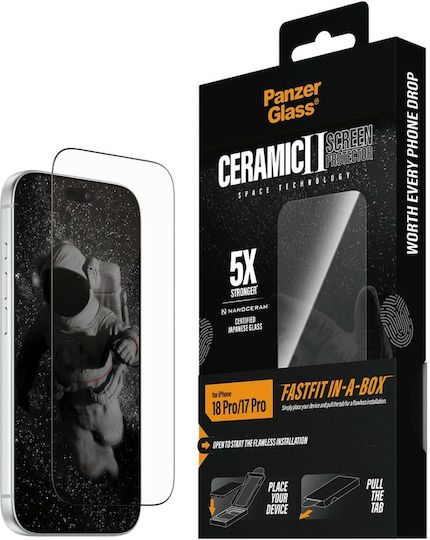 Panzerglass Ceramic Screen Protector Apple Iphone 18 Pro 17 Pro W Fastfit In-a-box