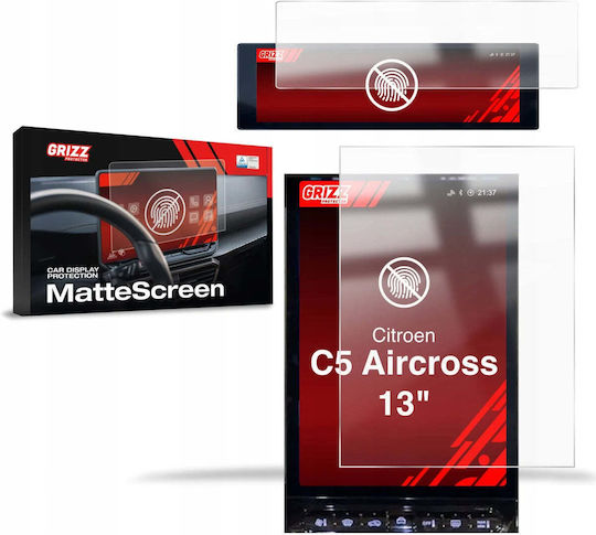 Grizzglass Matt Film Grizzglass Cardisplay Schutz Citroen C5 Aircross 13" 2026 2in1