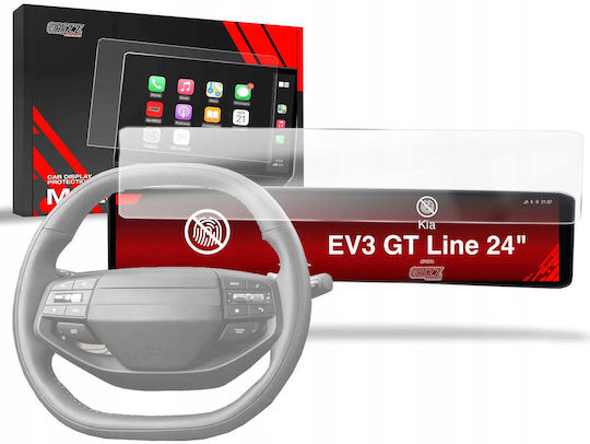 GrizzGlass Folie Mată GrizzGlass Cardisplay Protecție Kia EV3 GT Line 24" 2025