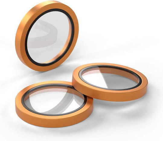 Etteri Kameraschutz Gehärtetes Glas Orange für das iPhone 17 Pro, iPhone 17 Pro Max