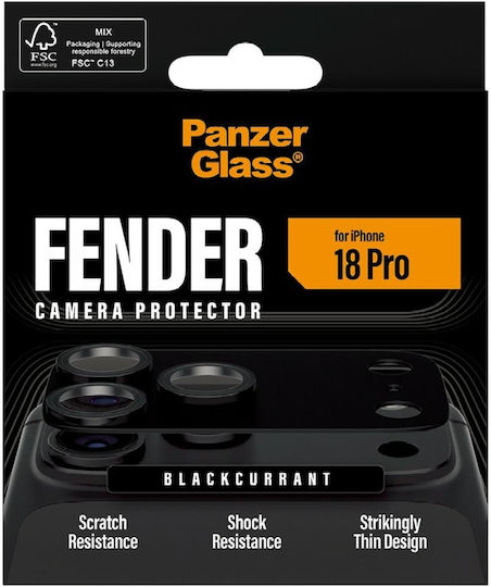 PanzerGlass Fender протектор за камера, черен, за Apple iPhone 18 Pro