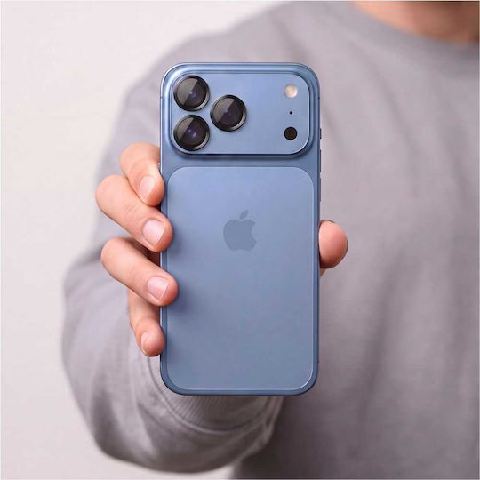 Tech-Protect Camring Fit+ Защита на камерата Закалено стъкло Черен за iPhone 18 Pro / Max