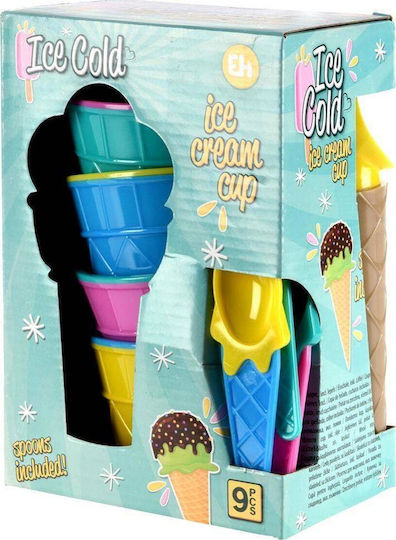 Excellent Houseware Servierschalen Eiscreme Rund Kunststoff 9Stücke