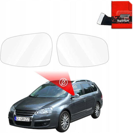 Grizzglass Rainproof Film Mirrors Grizzglass Zerodrop Volkswagen Golf 5 Variant 2003-2009