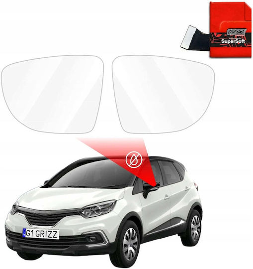 Grizzglass Anti-Repellent Rain Film For Mirror Zerodrop Renault Captur 2013-2019