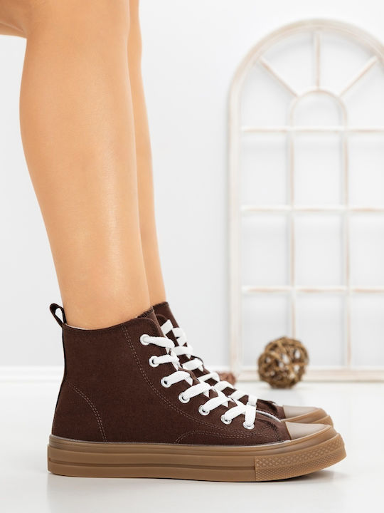 Adidași Flatforms Pentru Femei Maro
