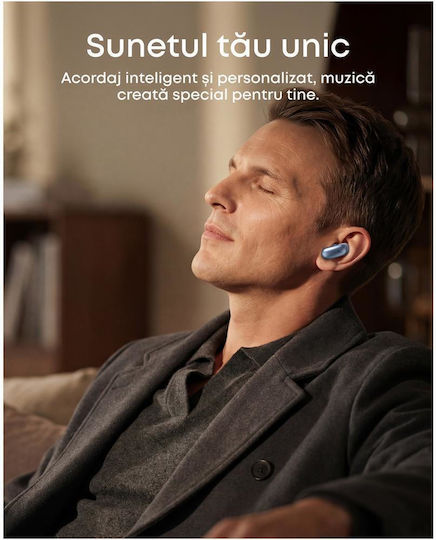 Soundcore by Anker Liberty 5 Pro In-ear Bluetooth Handsfree Ακουστικά με Αντοχή στον Ιδρώτα και Θήκη Φόρτισης Μπλε