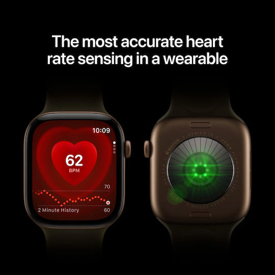 Watch Series 12 Aluminium 46mm Waterproof with Heart Rate Monitor (Black Aluminium with Black Sport Band - M/L)