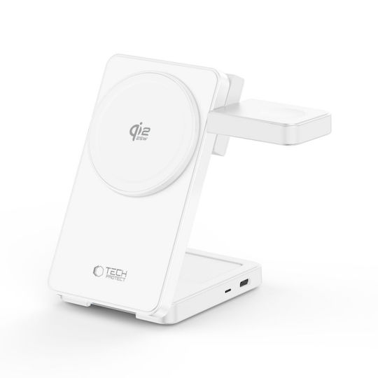 Tech-Protect Magsafe зарядно устройство 25W бял (A56)