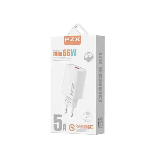 PZX и кабел USB-C 66W Бял (P47)
