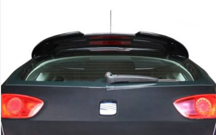 Car Rear Spoiler Roof Black Glossy Seat Leon 2009-2012