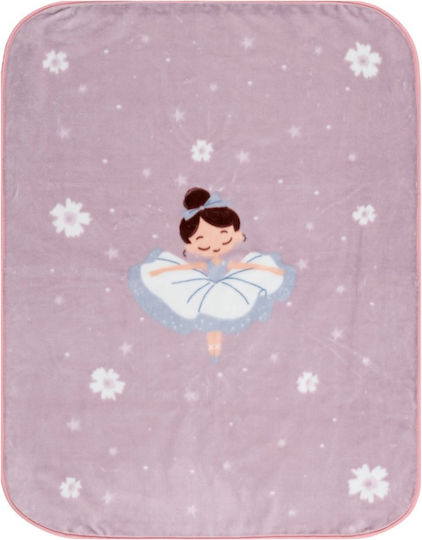 Kentia Pătură Pepinieră Swaddling Catifea Lila 80x100 cm