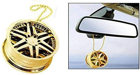 Car Air Freshener Pendant Wheel Shape Golden Ocean