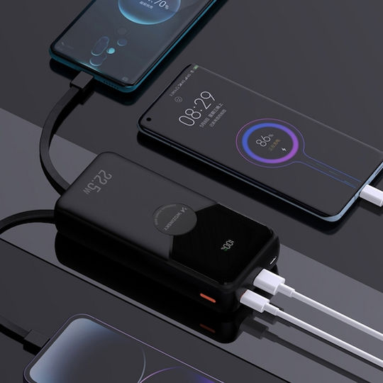 Wozinsky WFC-15B Външна батерия 20000mAh 22.5W Power Delivery / Quick Charge Черна