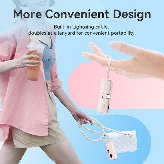 Vention Power Bank 4800mAh 22,5W Mit USB-C Ausgangsanschlüsse Schnellladung LED Anzeige