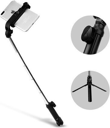 Τρίποδο Κινητού Bluetooth Ροζ
