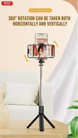 XO SS09 Selfie-Stick Handy-Stative Bluetooth-Schwarz
