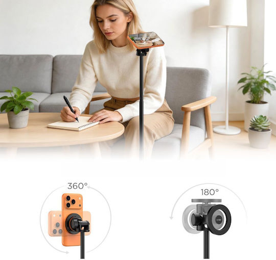 Tech-Protect L03s Magsafe Selfie Stick Τρίποδο Κινητού Bluetooth Μαύρο