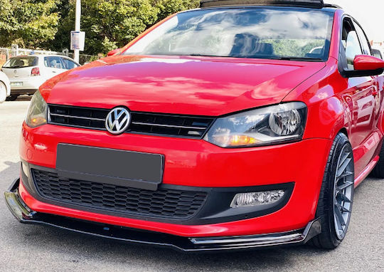 Lip Spoiler Plastic Negru Lucios Vw Polo 2009-2017