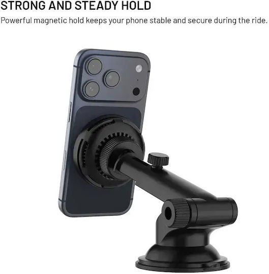 Fixed Handyhalterung Auto mit MagSafe-Magnet & Kabellose Ladung 25W Schwarze