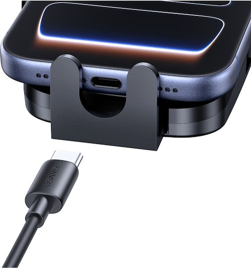 Usams microUSB Mini Ventilator Suport Auto Pentru Telefon Mobil Cu Suprafață Antiderapantă Verde