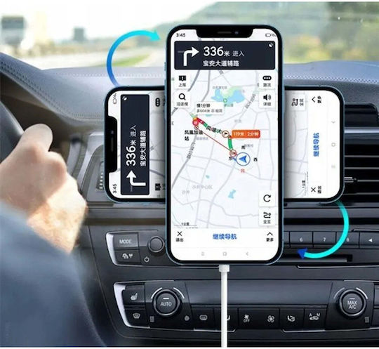 Vega Ecobox Charger Kabelloses Ladegerät 15W Auto-Halterung Schwarz Magsafe iPhone/Android