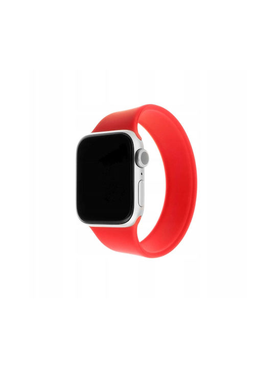 Fixed Silicone Strap Ελαστικό Λουράκι Σιλικόνης Apple Watch 42 44 45 46 49mm Μέγεθος Xs Κόκκινο Fixed Silicone Strap Ελαστικό Λουράκι Σιλικόνης Apple Watch 42 44 45 46 49mm Μέγεθος Xs Κόκκινο