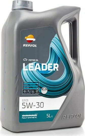 Repsol Синтетичен Моторно масло за автомобили Leader 5W-30 C2/C3 5лт