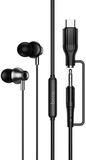 Ακουστικά Handsfree Earphones Hoco M119a Microphone & Jack 3.5mm Usb-c Black