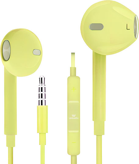 Lw-e48 In-Ear Freisprecheinrichtung Kopfhörer mit Stecker 3.5mm Gelb