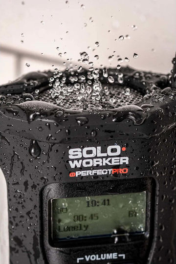 PerfectPro Soloworker Handheld Radio Wiederaufladbar DAB mit Bluetooth Schwarzes