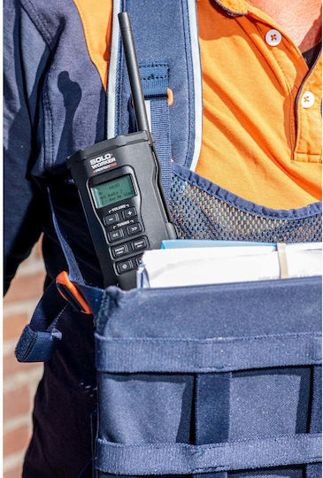 PerfectPro Soloworker Handheld Radio Wiederaufladbar DAB mit Bluetooth Schwarzes