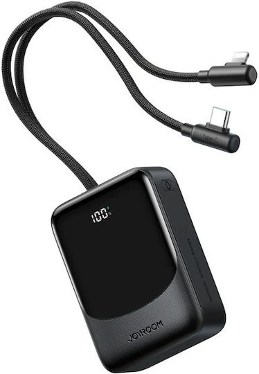 Joyroom JR-PC1 Power Bank 10000mAh 22.5W with USB-A Port and USB-C Power Delivery Port Black
