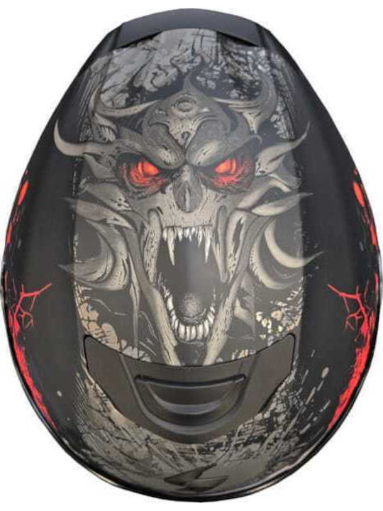 Scorpion EXO-391 Matt Black/Silver/Red Κράνος Μηχανής Full Face ECE 22.06