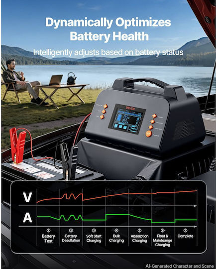 Vevor Car, Truck & Motorcycle Battery Charger 6/12/24V