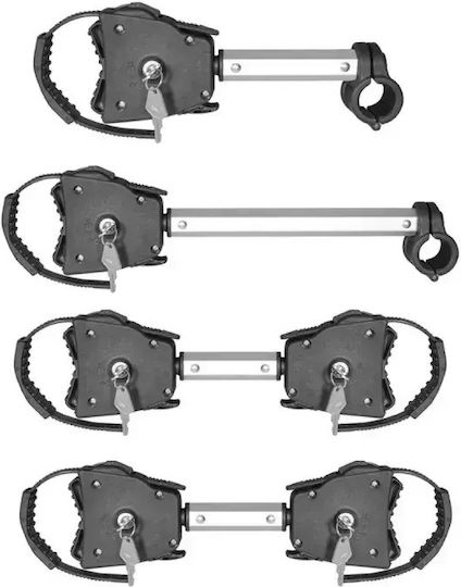 Menabo Fahrradarme für Autodachträger Diebstahlsicherungs-Fahrradarmhalterungs-Set 1 Kurz/1 Lang/2 Doppel S/L/2xD 1Stück