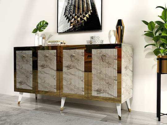 Бюфет от Метал Златист 150x40x80cm