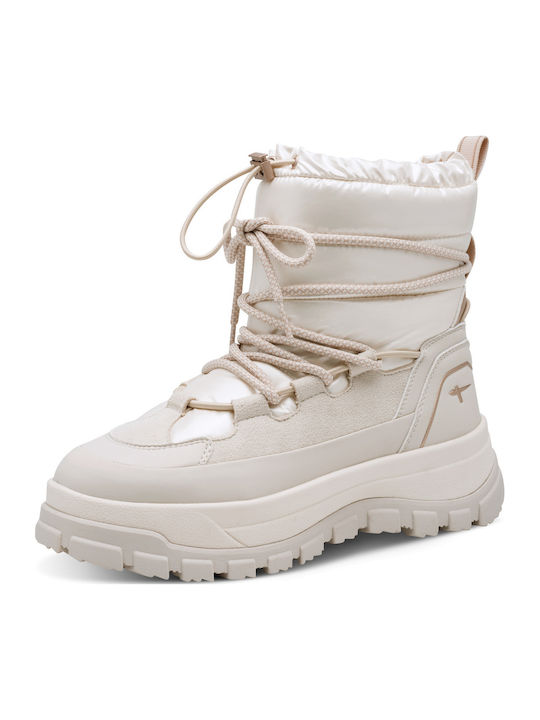 Damen Stiefeletten Beige